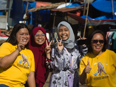 MMCEAI arbeitet mit den zurückgekehrten Migrant:innen in Mindanao. Die Initiative, eine NGO zur Migrationsthematik zu gründen, basierte auf den Ergebnissen einer Studie und stammt von einer Gruppe von Frauenrechtsaktivistinnen, Rechtsanwält:innen, Ak